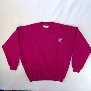 Vintage Original New York Seltzer Sweatshirt Magenta Pink Large Made in USA